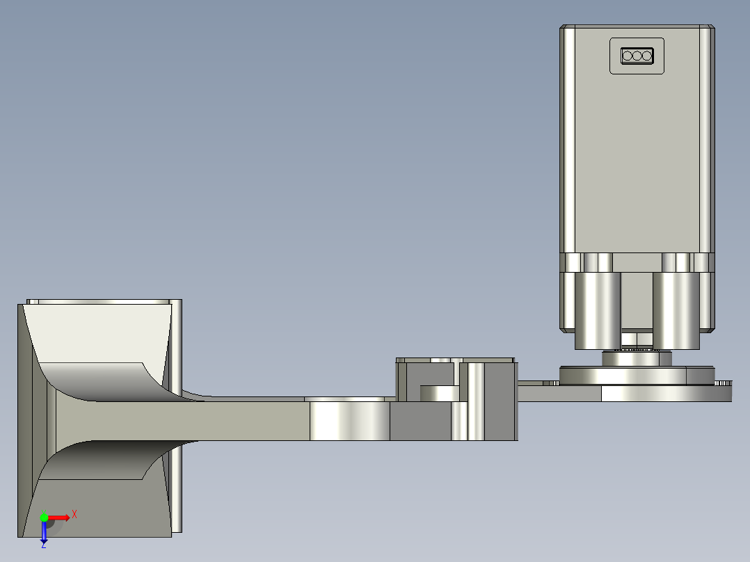 机械爪下俯视图