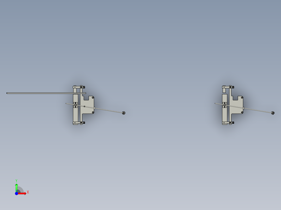 全自动铜膜天线切割检测自动化生产线S2d01-011缓存部分组件前视图