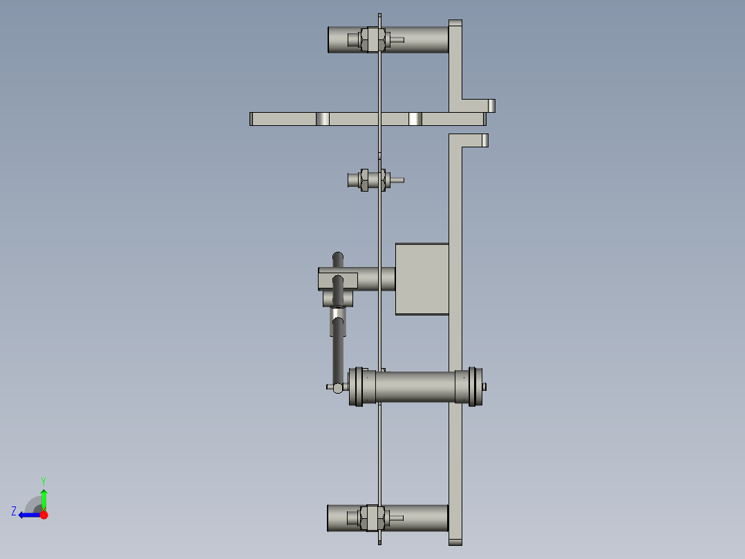 全自动铜膜天线切割检测自动化生产线S2d01-011缓存部分组件右视图