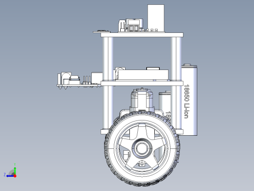 两轮自平衡机器人右视缩略图