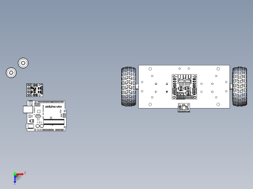 两轮自平衡机器人俯视缩略图