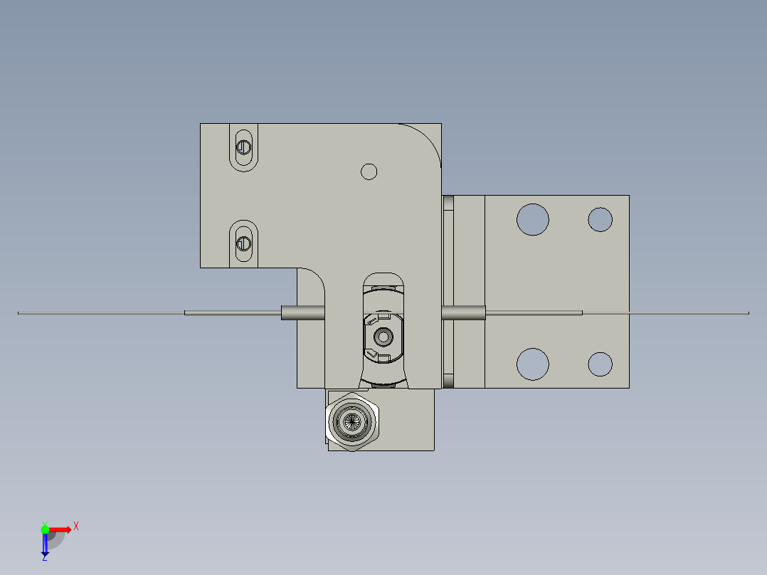 机构上料B俯视图