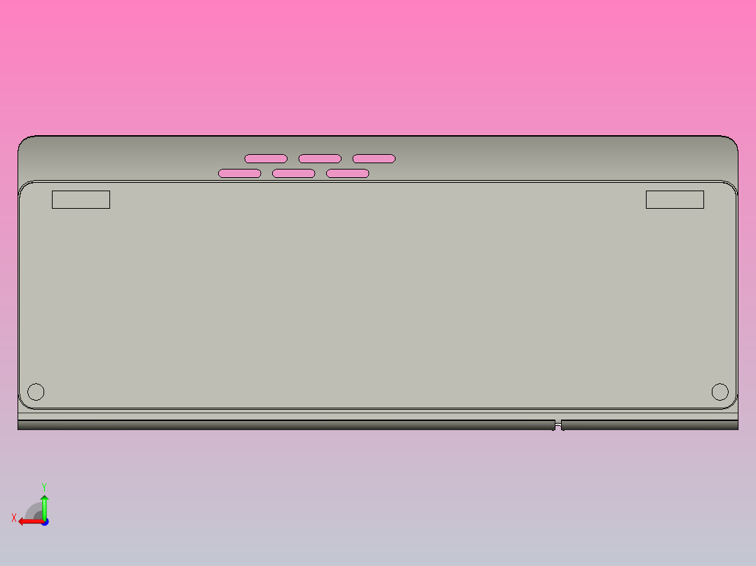 红宝石烈焰3色背光游戏键盘11后视图
