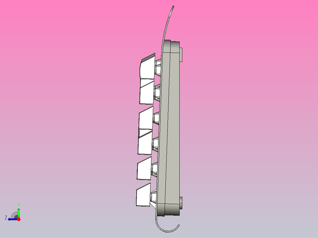 红宝石烈焰3色背光游戏键盘11右视图