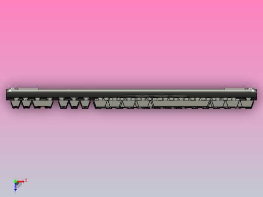 红宝石烈焰3色背光游戏键盘11俯视缩略图