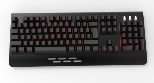 红宝石烈焰3色背光游戏键盘11缩略图