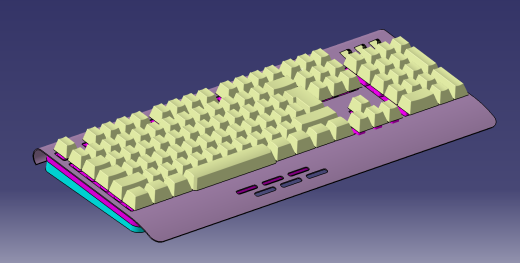 红宝石烈焰3色背光游戏键盘11缩略图