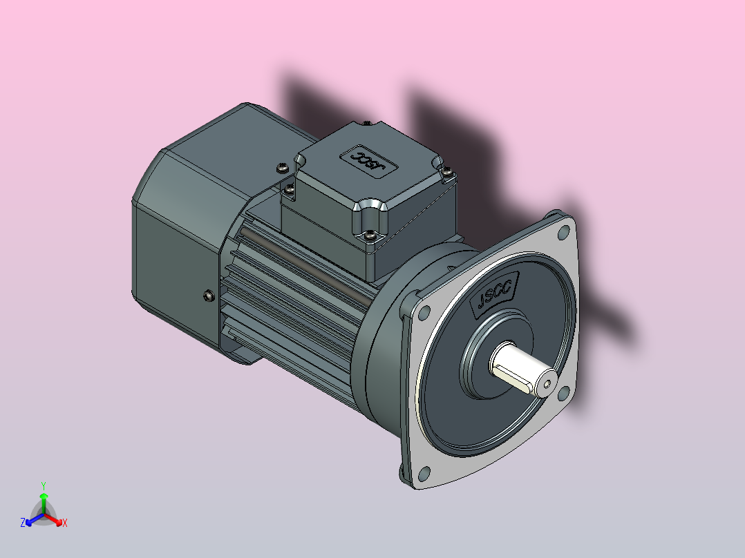JSCC变频减速电机 f250v01-R主视图