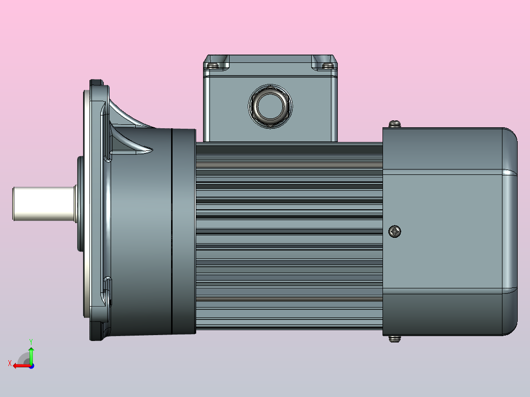 JSCC变频减速电机 f250v01-R后视图