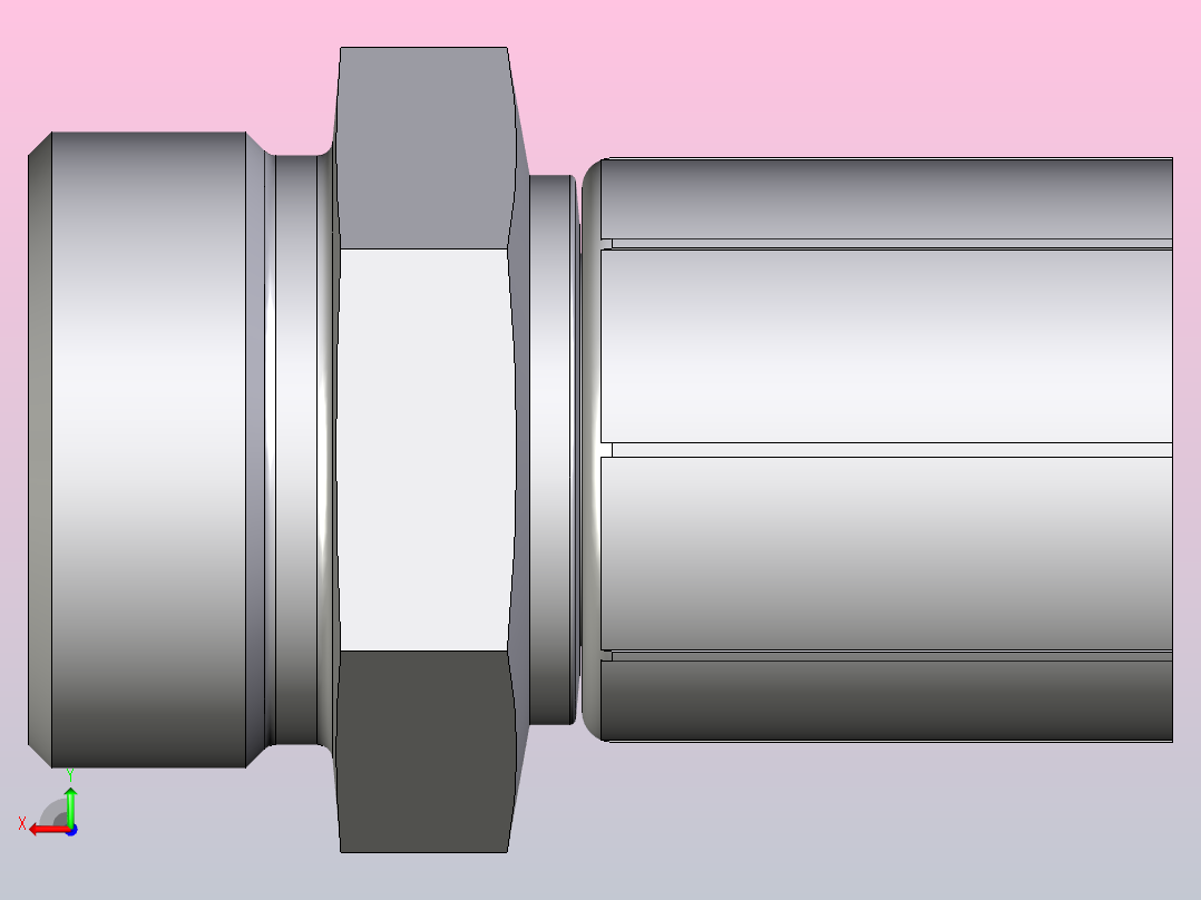 标准液压接头1D246-30-16后视图