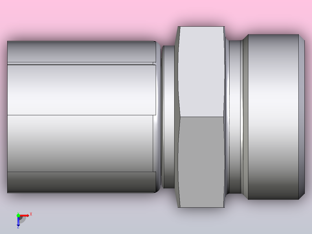 标准液压接头1D246-30-16俯视图