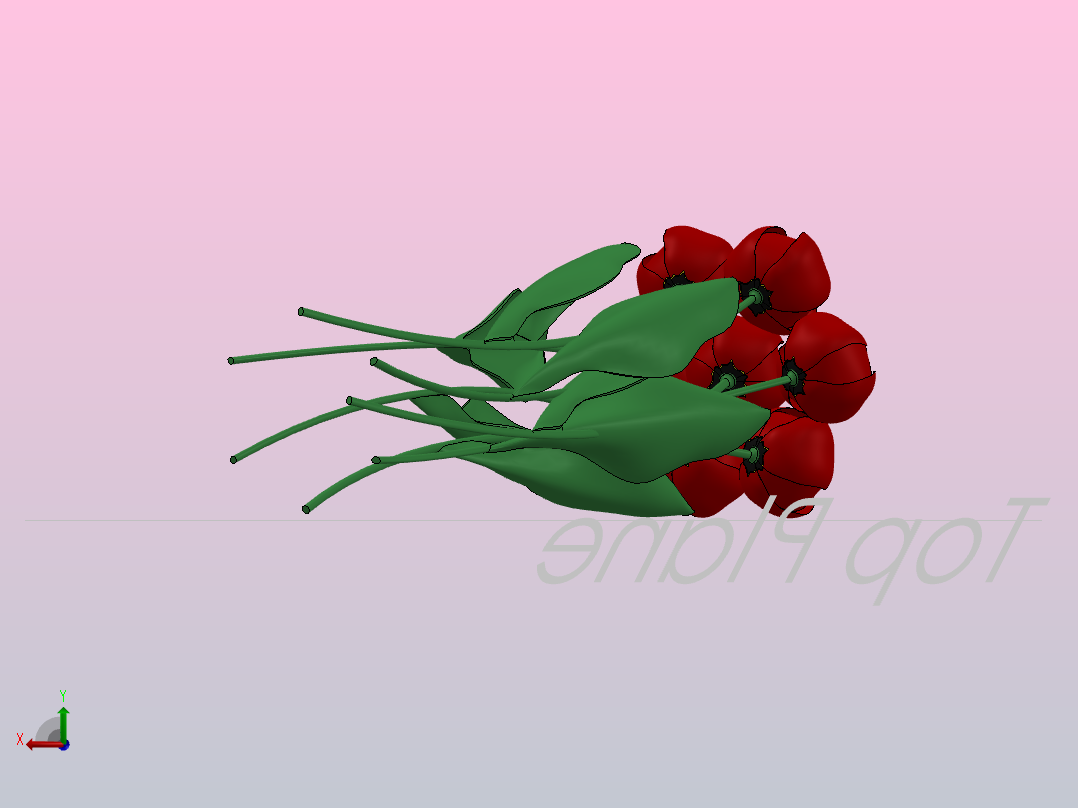 花造型设计6后视图