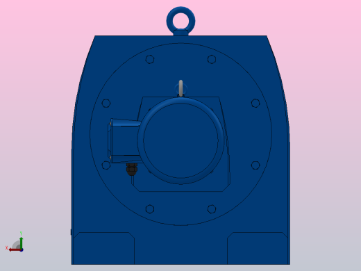 R147R77底脚轴伸式安装组合型斜齿轮减速机R147R77-Y2.2-4P-100-M1-0°后视缩略图