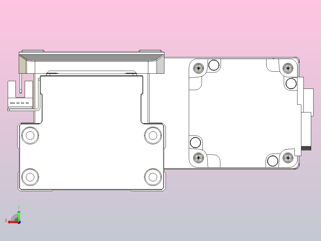 滚珠丝杠直线轴内置导轨TPA-GCR-80-1610C-L450-MR-M20-N3后视图