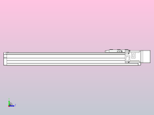滚珠丝杠直线轴内置导轨TPA-GCR-80-1610C-L450-MR-M20-N3左视缩略图