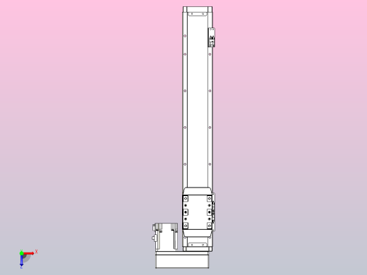 滚珠丝杠直线轴内置导轨TPA-GCR-80-1610C-L450-MR-M20-N3俯视缩略图