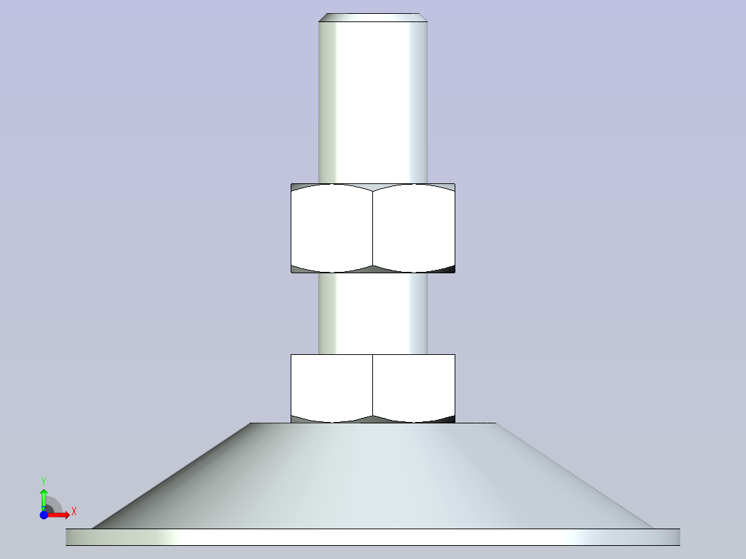 脚轮脚杯3D  WAH01-D90-M16-L50.x_t前视图