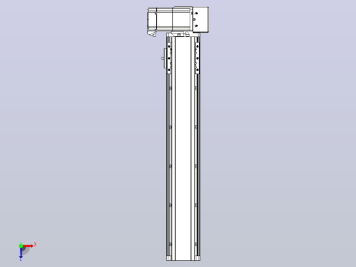 皮带直线轴半封闭可选导轨TPA-HNB-85D-90-L400-LU-C-P20-N3俯视缩略图