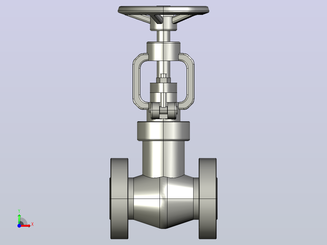 2500Lb-PN42.0 MPa[DN20截止阀]前视图