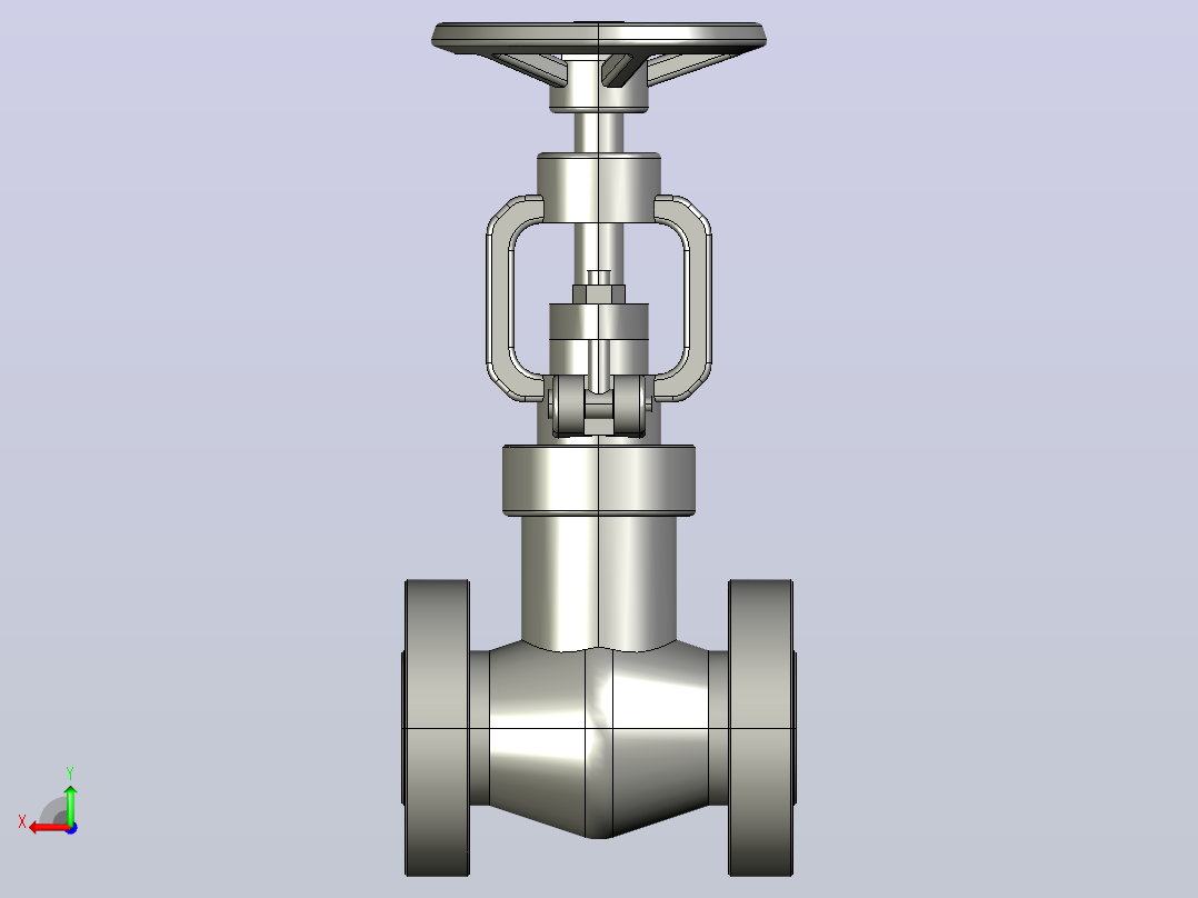 2500Lb-PN42.0 MPa[DN20截止阀]后视图