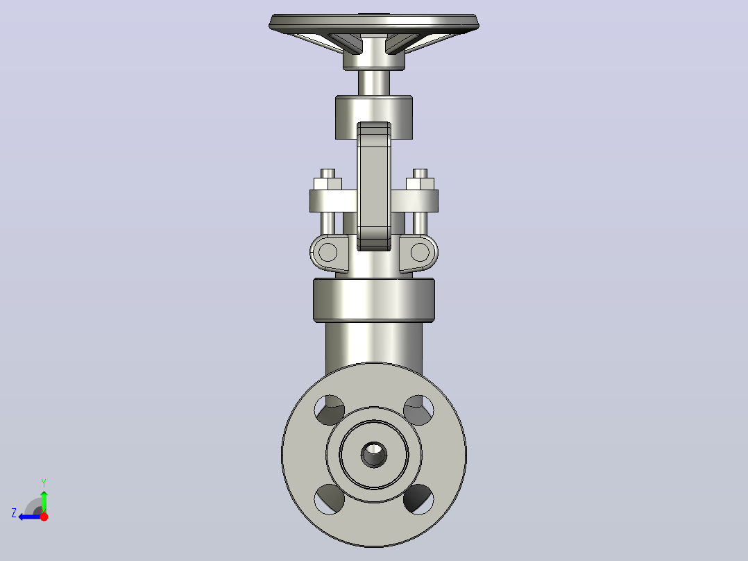 2500Lb-PN42.0 MPa[DN20截止阀]右视图