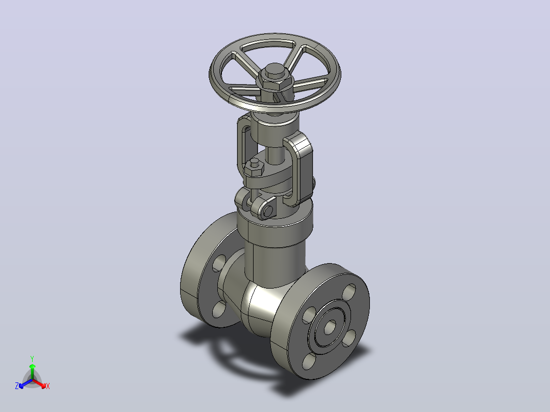 2500Lb-PN42.0 MPa[DN20截止阀]正等轴测图