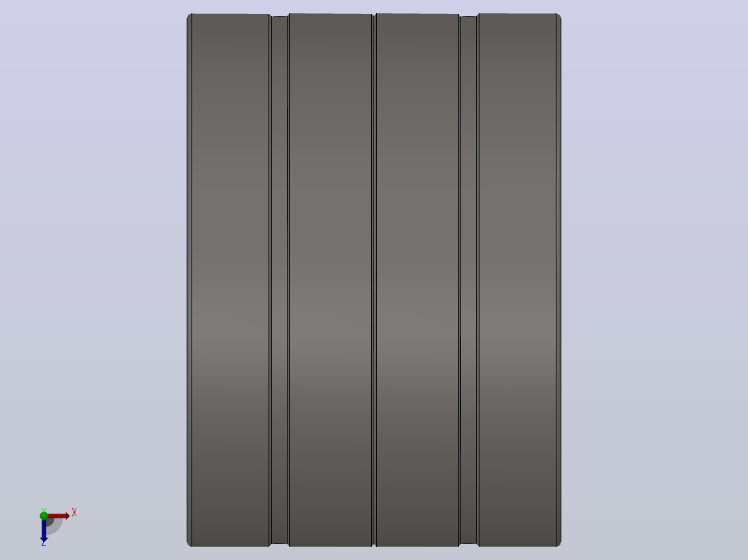 单内圈四列圆柱滚子轴承FC型_FC 3248168主视图