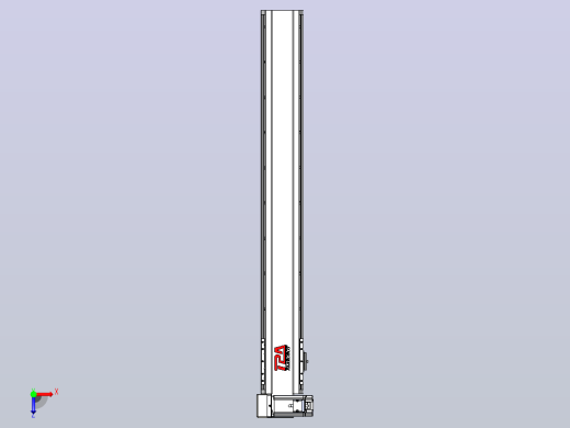 皮带直线轴半封闭可选导轨TPA-HNB-120D-110-L850-LU-C-P40-N3俯视缩略图