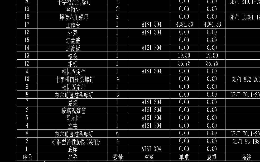 图像采集平台CAD