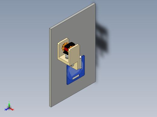 用于测量伺服电机扭矩的系统正等轴测缩略图