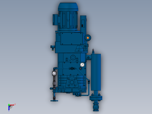 PNC0100B布什泵模型俯视缩略图