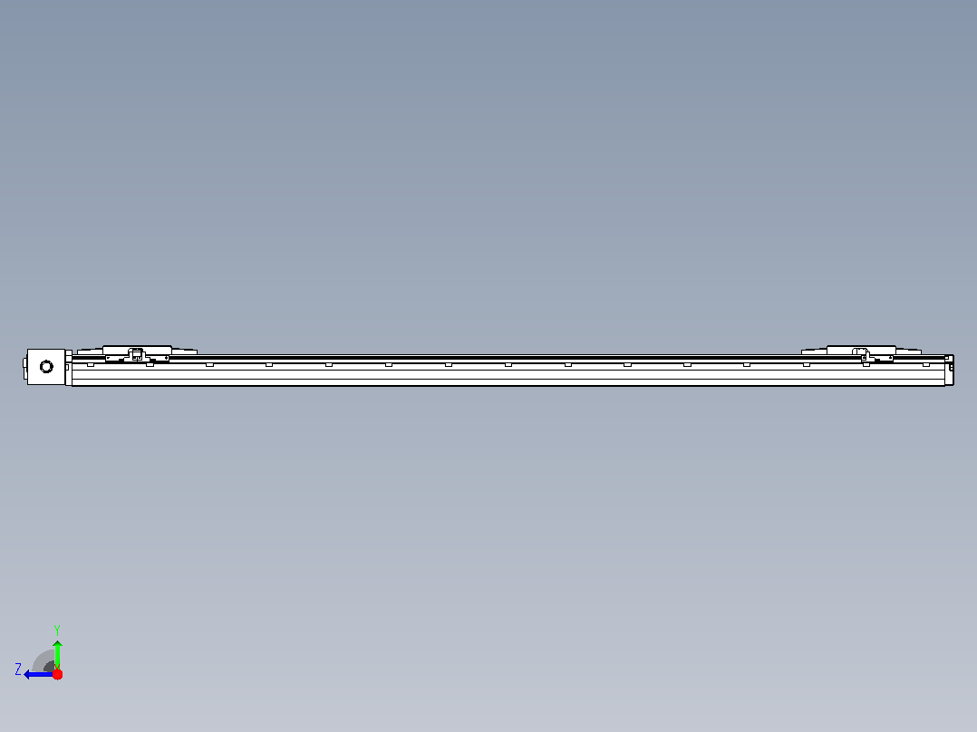 皮带直线轴双滑块型TPA-GCBS-120-P70-L500-DR-M20-N3右视图
