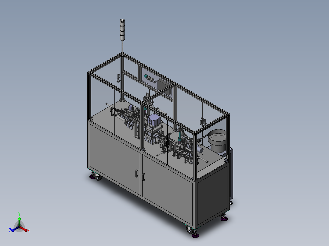 插PING段差检测通电测试机sw17可编辑正等轴测图