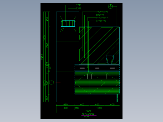 家装类CAD图块(三)-FH01018A