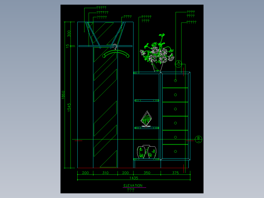 家装类CAD图块(四)-FH01026A