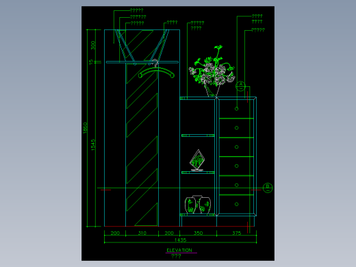 家装类CAD图块(四)-FH01026A