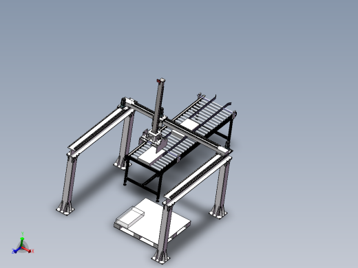 重型桁架龙门码垛机器人瓷砖搬运码垛机械手3d图纸cad图纸126