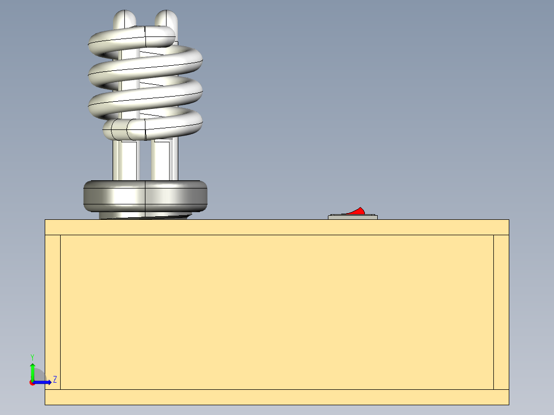 智能开关测试盒左视图