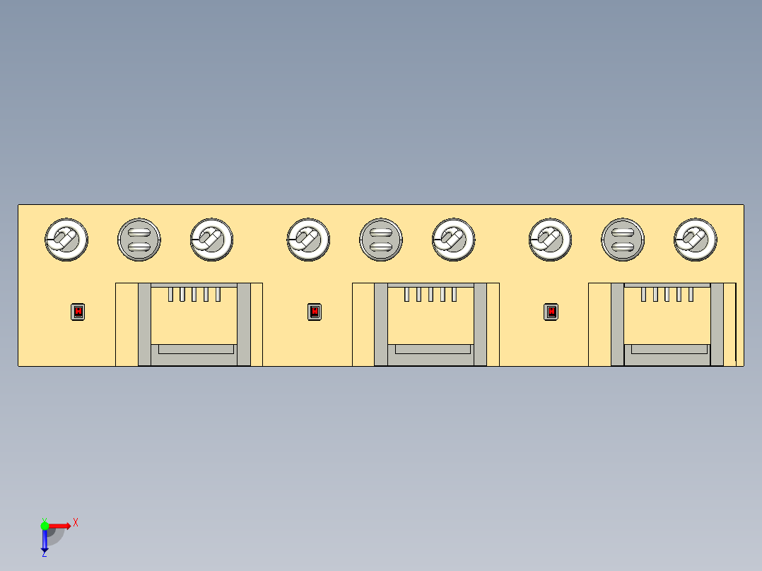 智能开关测试盒俯视图