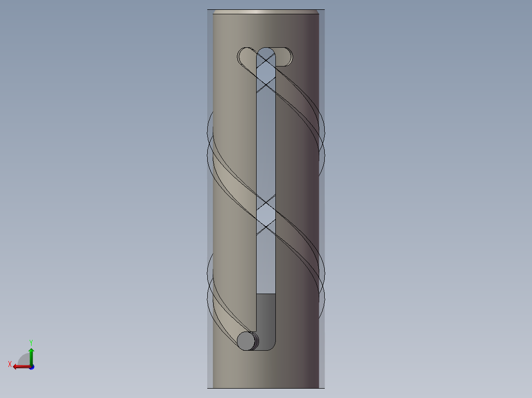 路径配合习作 旋转抬升机构后视图