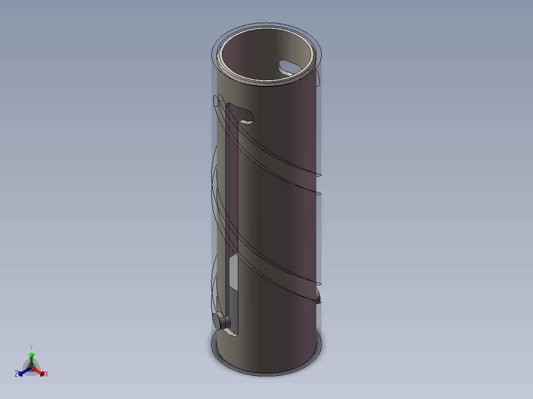 路径配合习作 旋转抬升机构正等轴测图