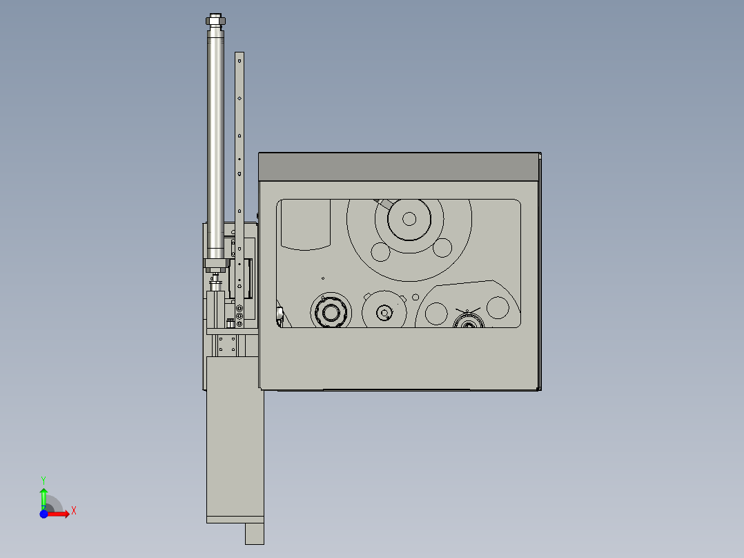 贴标机300行程标准模型前视图