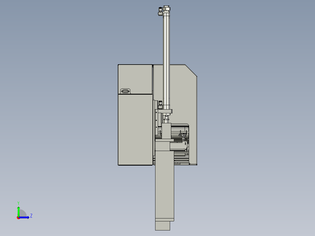 贴标机300行程标准模型左视图