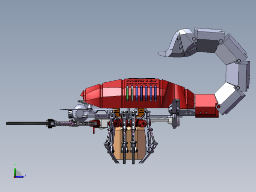 B22-机械蝎子无人机左视缩略图