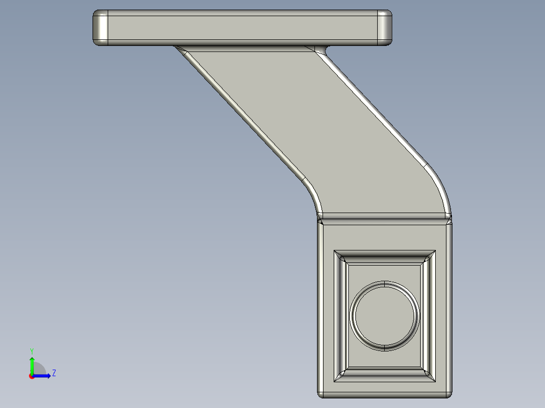 拖车示廓灯左视图