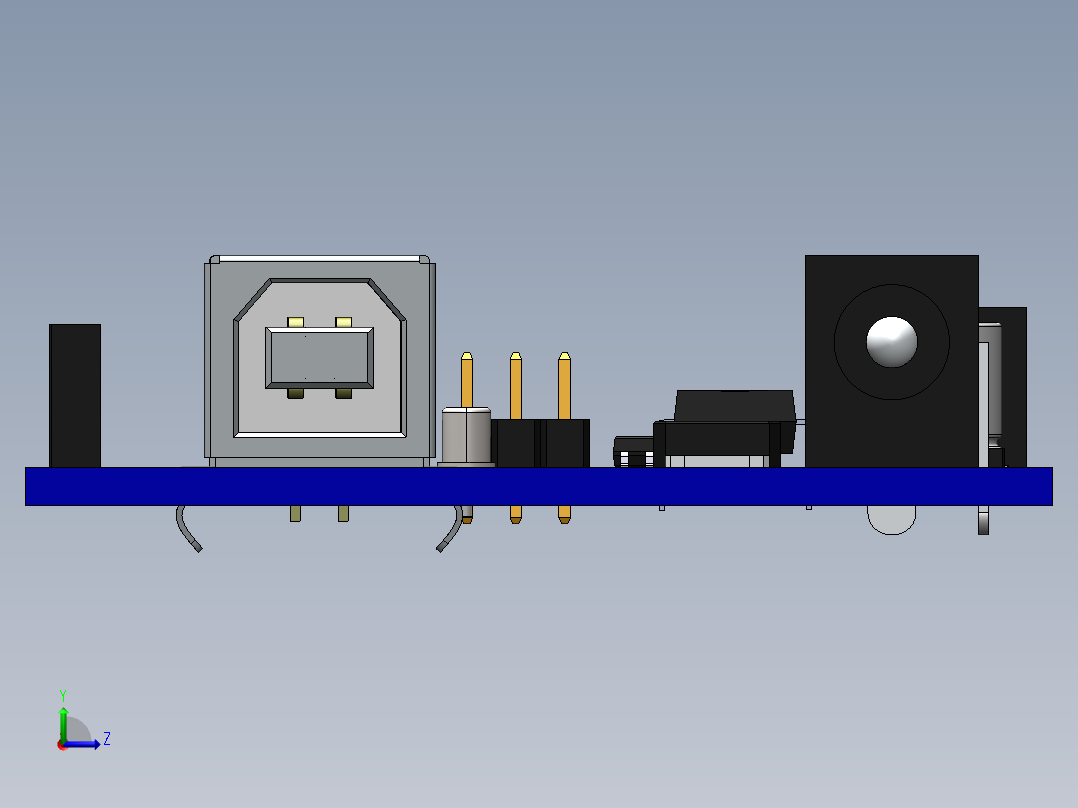 arduino-uno-reference-design左视图