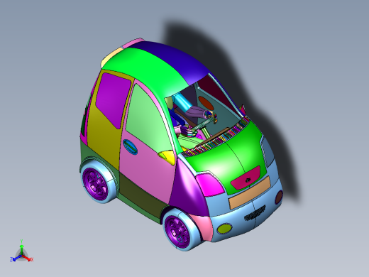 超微型单人城市代步四轮车