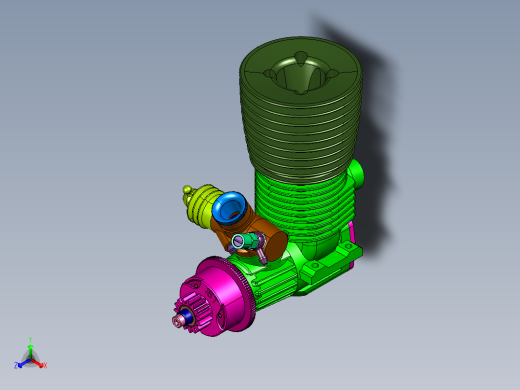 玩具吉普四驱车发动机