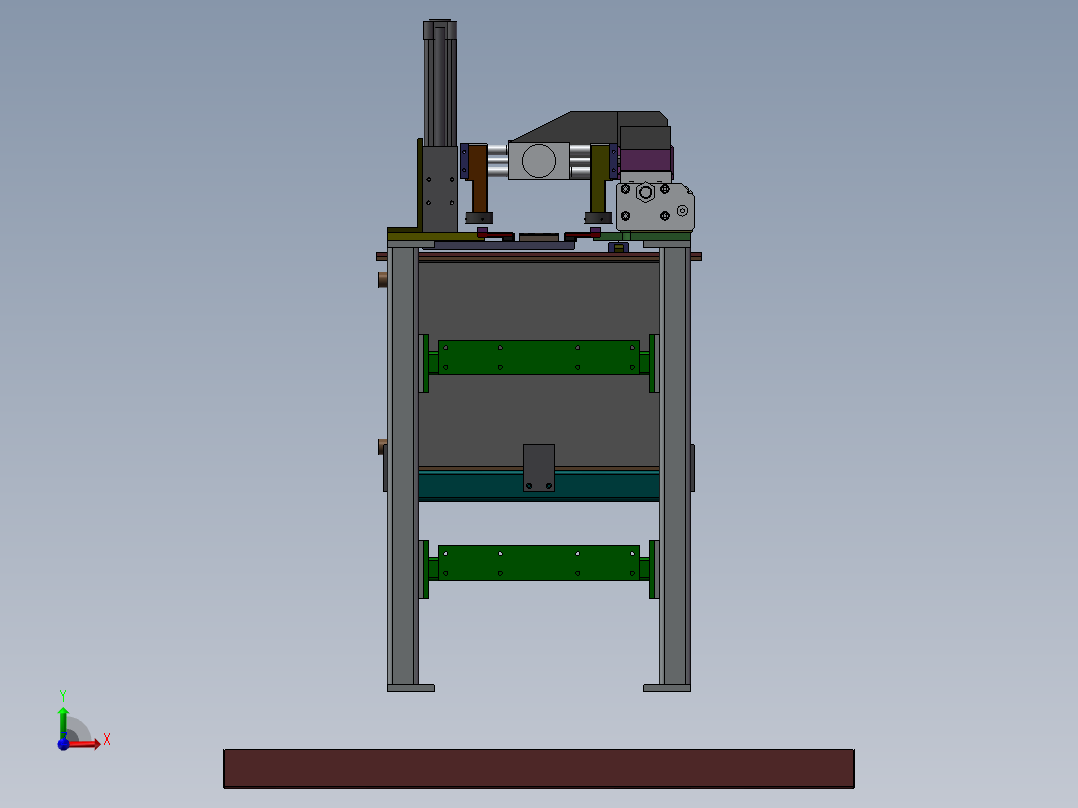 双列直插式封装机前视图