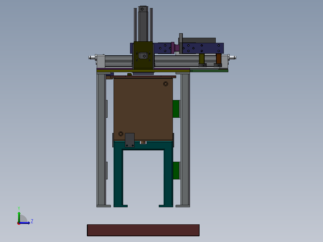 双列直插式封装机左视图